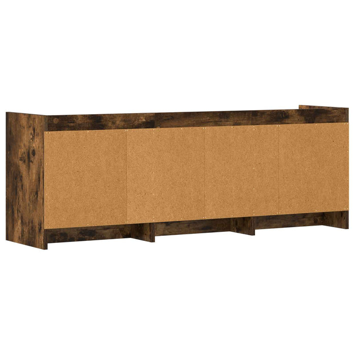 Cabinet TV 130 x 33 x 47 cm Stejar fumuriu Lemn prelucrat WALTI
