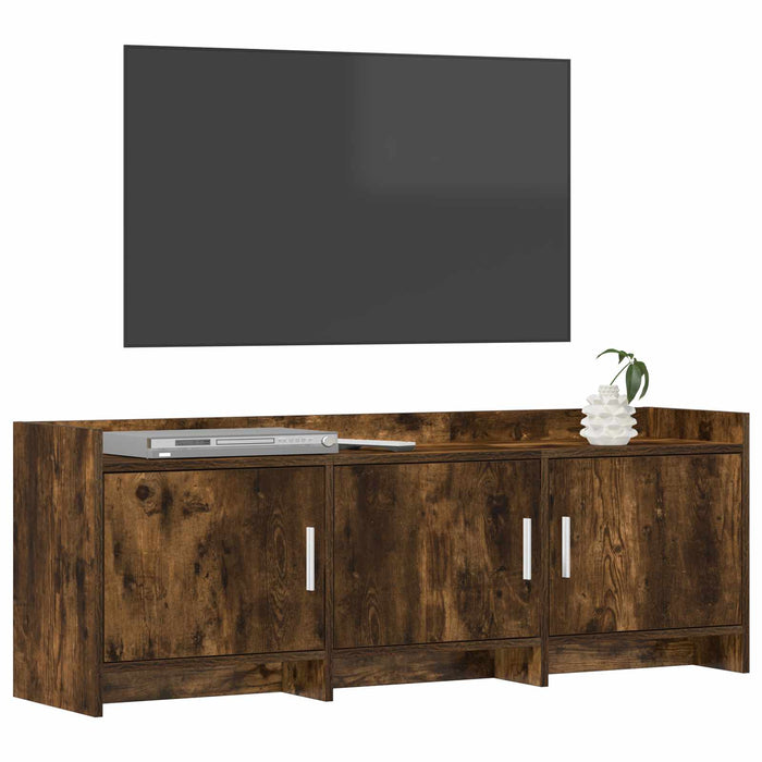 Cabinet TV 130 x 33 x 47 cm Stejar fumuriu Lemn prelucrat WALTI