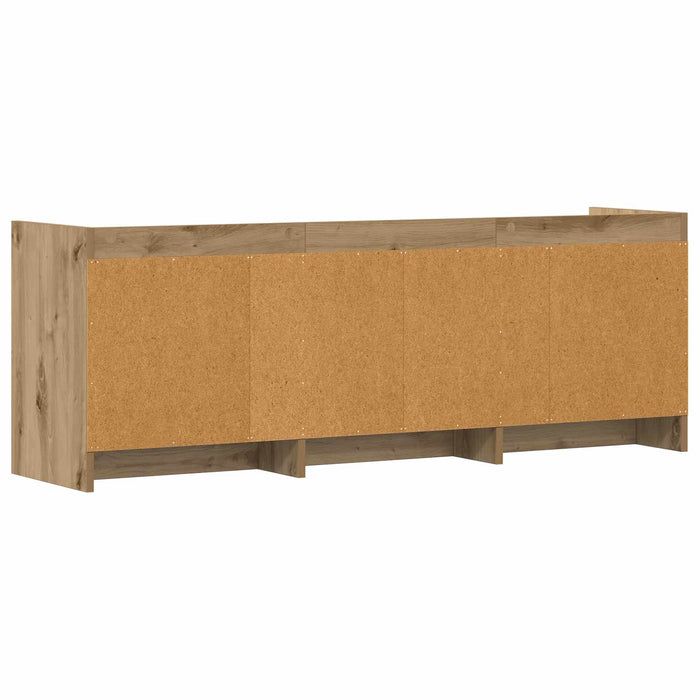 Cabinet TV 130 x 33 x 47 cm Stejar Artizanal Lemn prelucrat WALTI