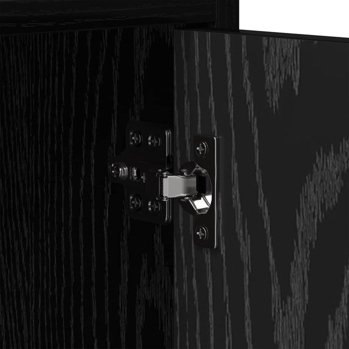 Cabinet TV 168 x 33 x 47 cm Stejar Negru Lemn prelucrat WALTI