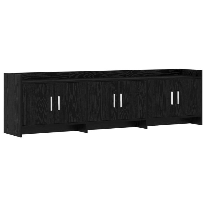 Cabinet TV 168 x 33 x 47 cm Stejar Negru Lemn prelucrat WALTI