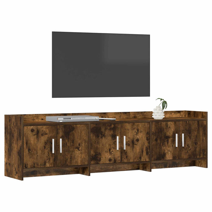 Cabinet TV 168 x 33 x 47 cm Stejar fumuriu Lemn prelucrat WALTI