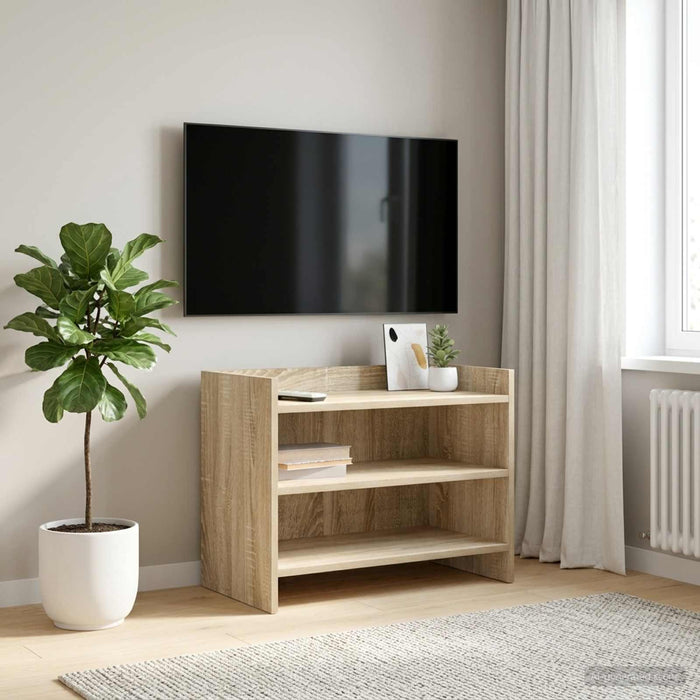 Cabinet TV 60 x 33 x 47 cm Stejar Sonoma Lemn prelucrat - WALTI WALTI