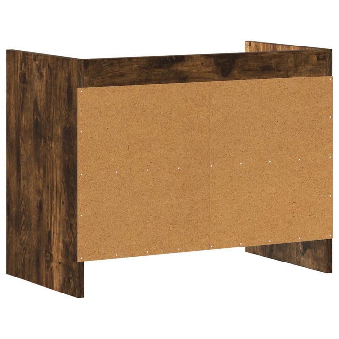 Cabinet TV 60 x 33 x 47 cm Stejar fumuriu Lemn prelucrat WALTI