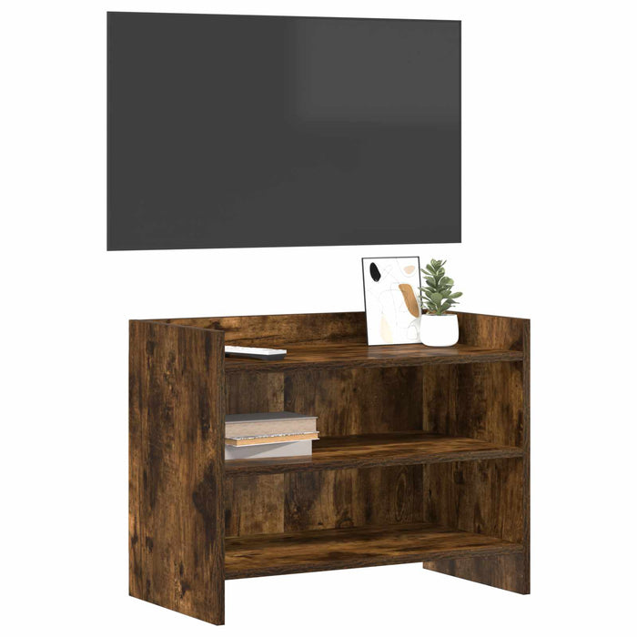 Cabinet TV 60 x 33 x 47 cm Stejar fumuriu Lemn prelucrat WALTI