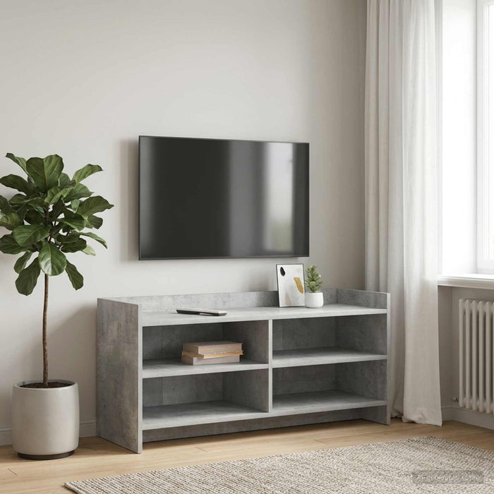 Cabinet TV 100 x 33 x 47 cm Gri Beton Lemn prelucrat - WALTI WALTI