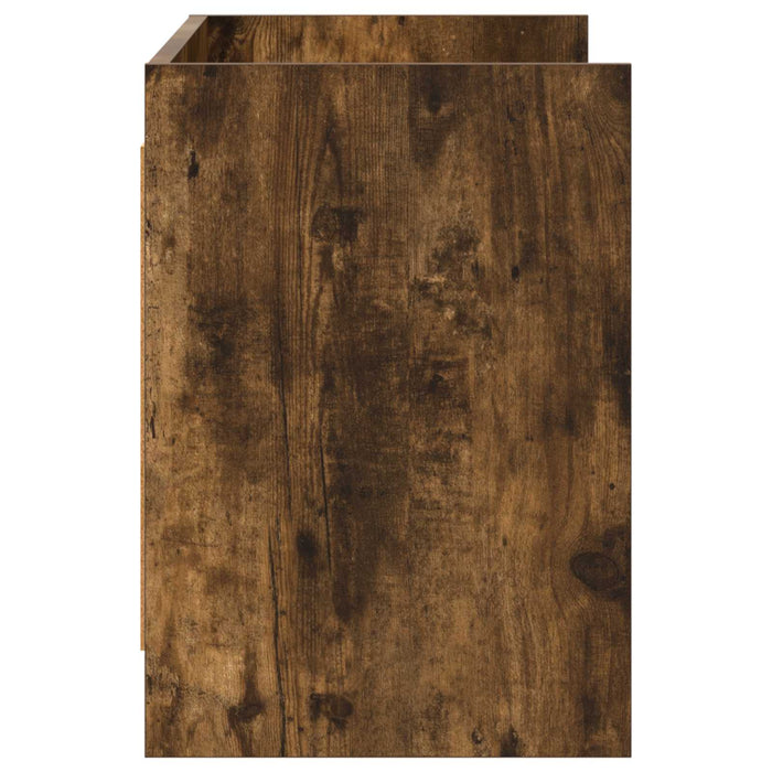 Cabinet TV 100 x 33 x 47 cm Stejar fumuriu Lemn prelucrat WALTI