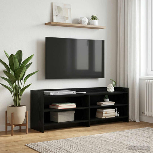 Cabinet TV 135 x 33 x 47 cm Stejar Negru Lemn prelucrat - WALTI WALTI