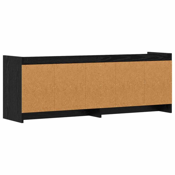 Cabinet TV 135 x 33 x 47 cm Stejar Negru Lemn prelucrat WALTI