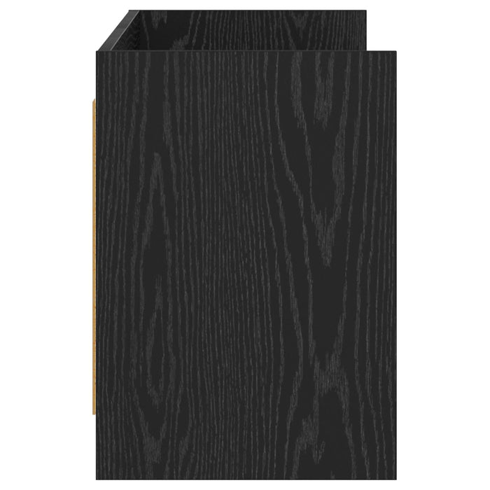 Cabinet TV 135 x 33 x 47 cm Stejar Negru Lemn prelucrat WALTI