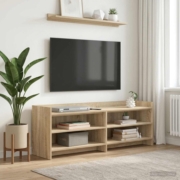 Cabinet TV 135 x 33 x 47 cm Stejar Sonoma Lemn prelucrat - WALTI WALTI