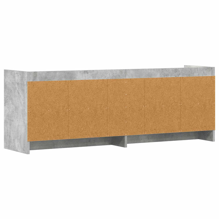 Cabinet TV 135 x 33 x 47 cm Gri Beton Lemn prelucrat WALTI