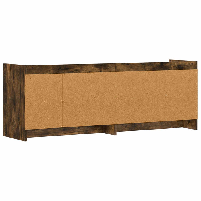 Cabinet TV 135 x 33 x 47 cm Stejar fumuriu Lemn prelucrat WALTI