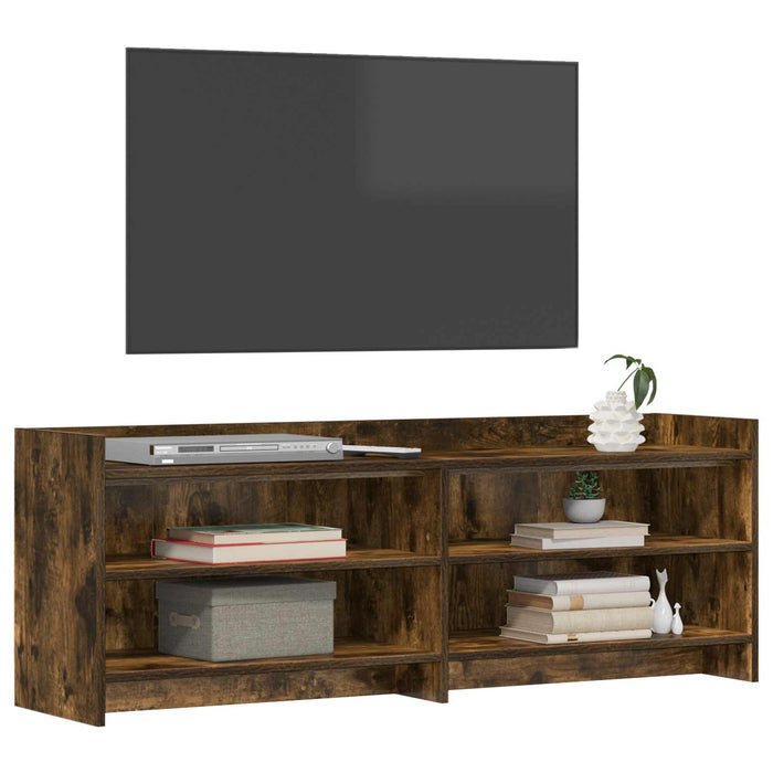 Cabinet TV 135 x 33 x 47 cm Stejar fumuriu Lemn prelucrat WALTI