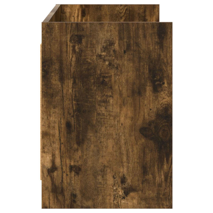 Cabinet TV 135 x 33 x 47 cm Stejar fumuriu Lemn prelucrat WALTI