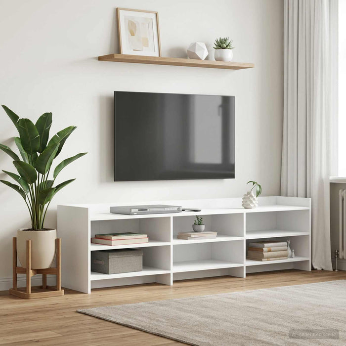 Cabinet TV 168 x 33 x 47 cm Alb Lemn prelucrat - WALTI WALTI