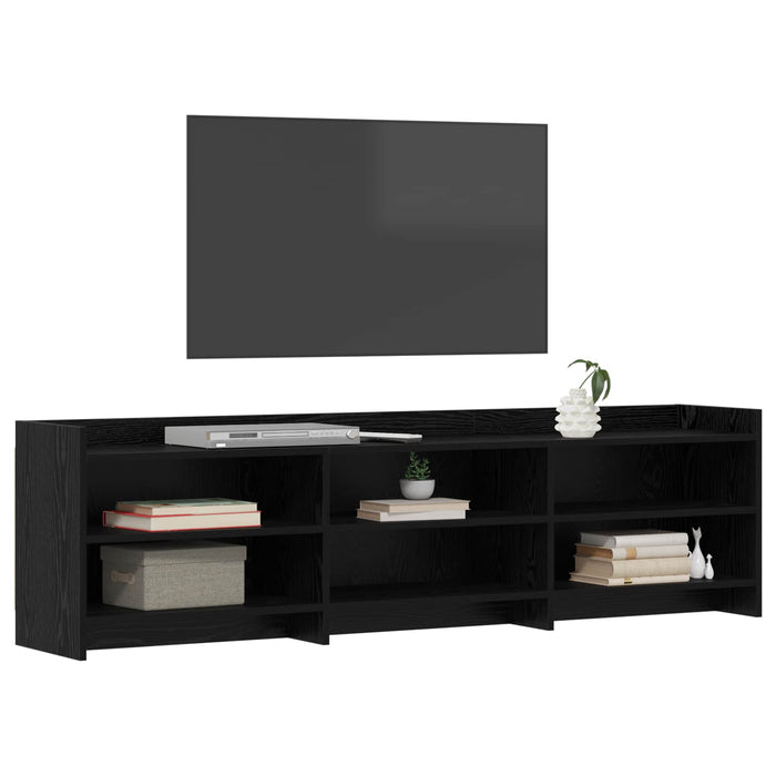 Cabinet TV 168 x 33 x 47 cm Stejar Negru Lemn prelucrat WALTI