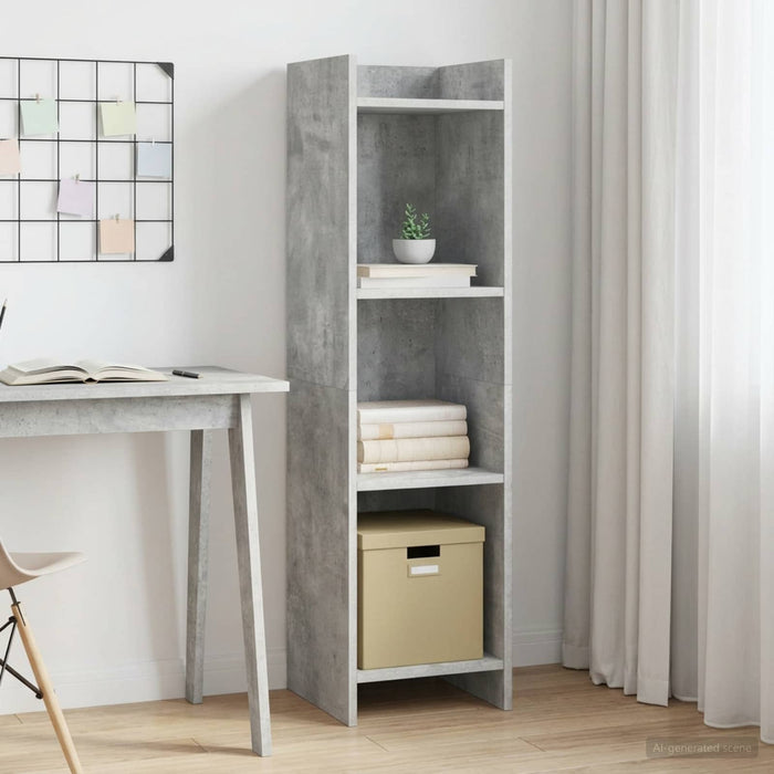 Bibliotecă Gri Concret 30 x 30 x 111 cm Lemn prelucrat WALTI