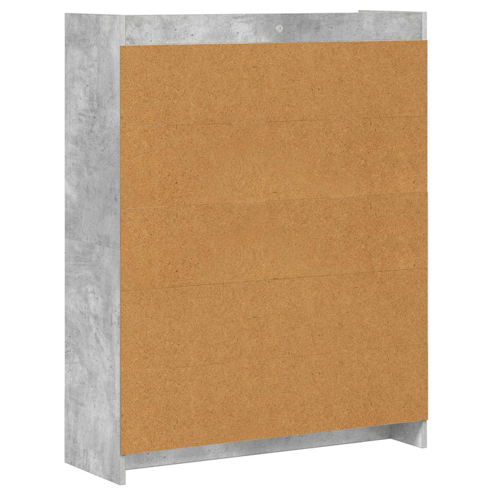 Bibliotecă Gri Concret 87,5 x 30 x 111 cm Lemn prelucrat WALTI