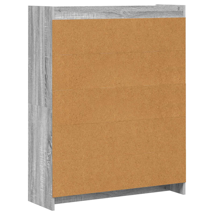 Bibliotecă Sonoma gri 87,5 x 30 x 111 cm Lemn prelucrat WALTI
