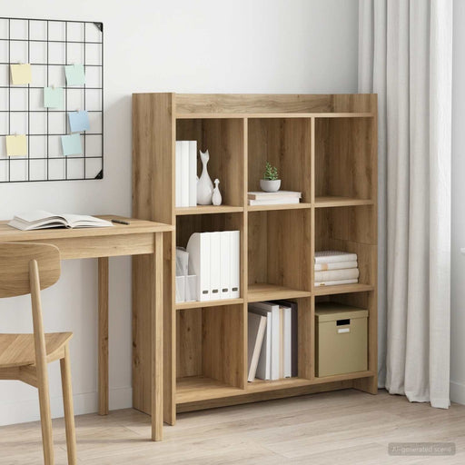 Bibliotecă 9 niveluri 87,5 x 30 x 111 cm Lemn prelucrat - WALTI WALTI