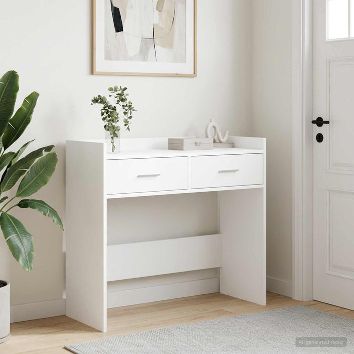 Masă de consolă Alb 90 x 35 x 80 cm Lemn prelucrat - WALTI WALTI