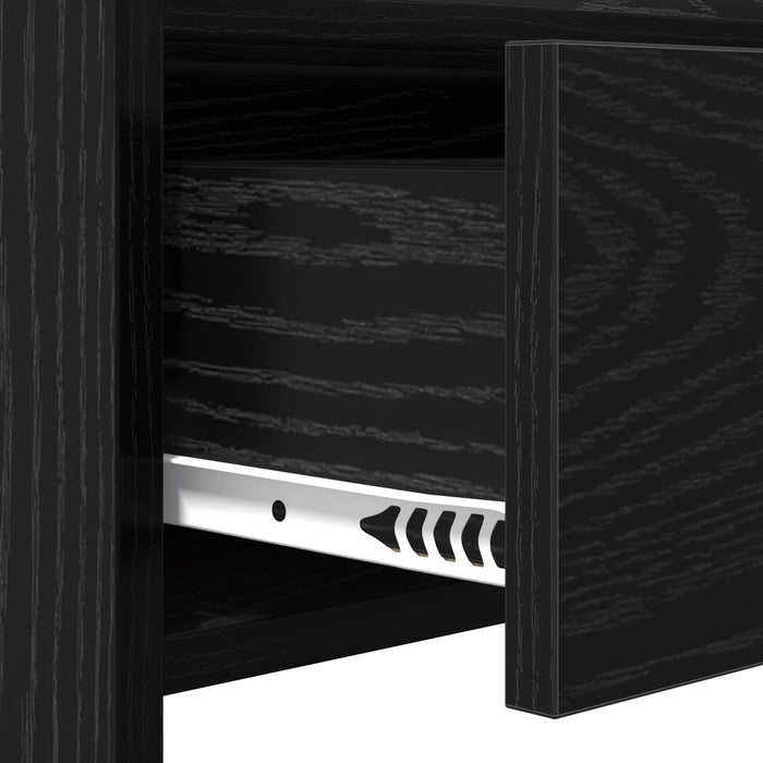 Masă de consolă Stejar Negru 90 x 35 x 80 cm Lemn prelucrat WALTI