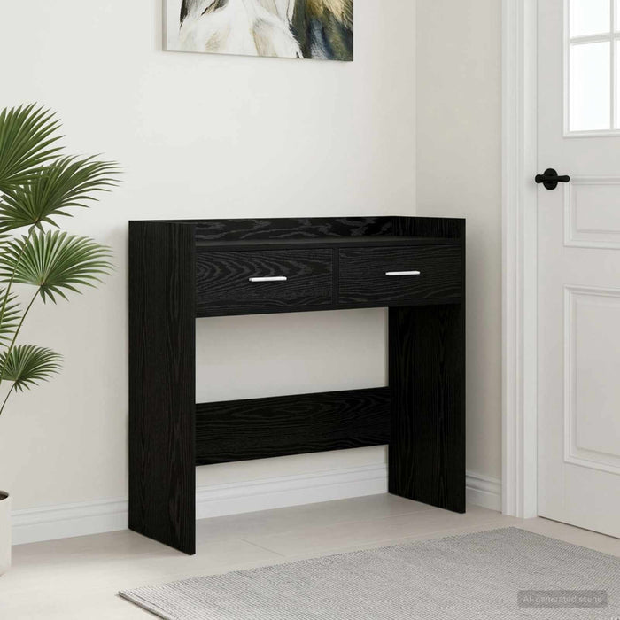 Masă de consolă Stejar Negru 90 x 35 x 80 cm Lemn prelucrat - WALTI WALTI