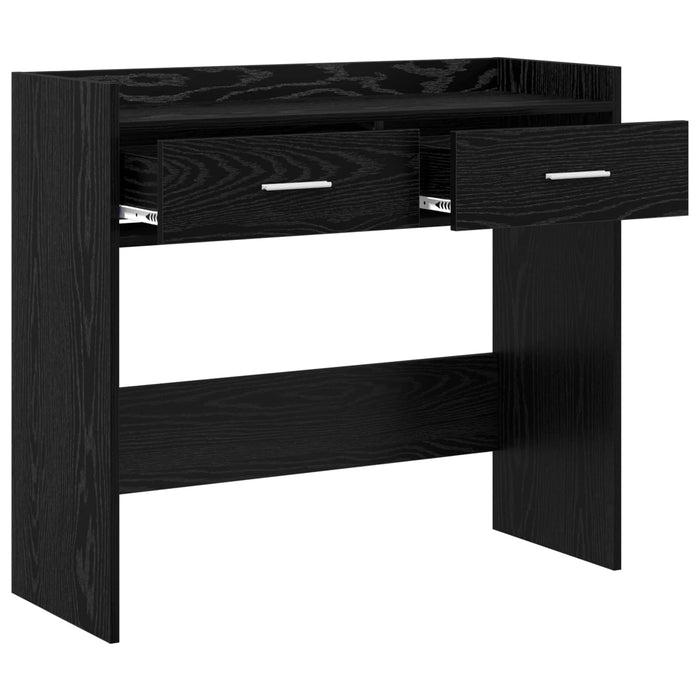 Masă de consolă Stejar Negru 90 x 35 x 80 cm Lemn prelucrat WALTI