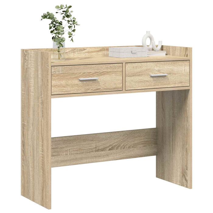 Masă de consolă Stejar Sonoma 90 x 35 x 80 cm Lemn prelucrat WALTI