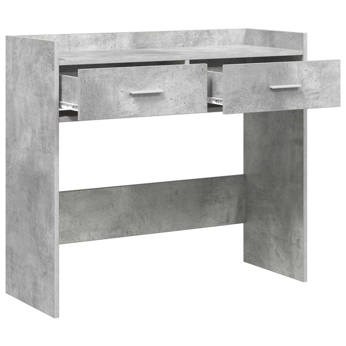 Masă de consolă Gri Beton 90 x 35 x 80 cm Lemn prelucrat WALTI