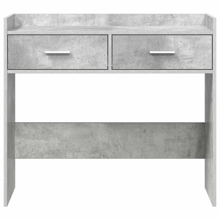 Masă de consolă Gri Beton 90 x 35 x 80 cm Lemn prelucrat WALTI