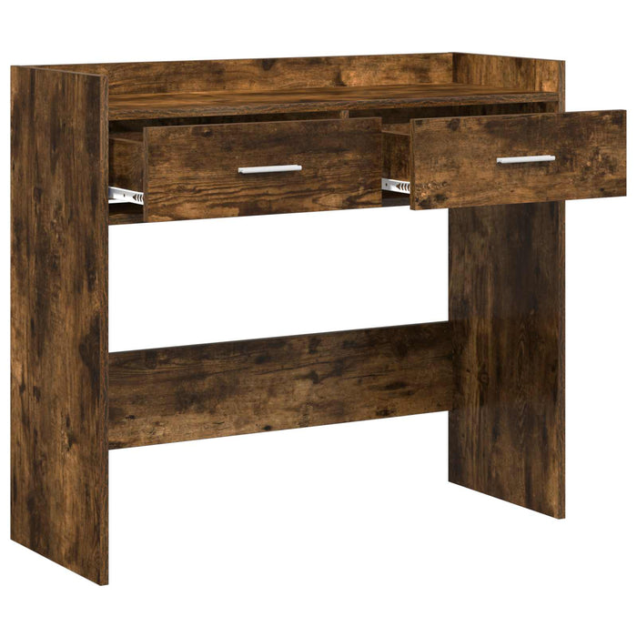 Masă de consolă Stejar fumuriu 90 x 35 x 80 cm Lemn prelucrat WALTI