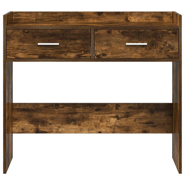 Masă de consolă Stejar fumuriu 90 x 35 x 80 cm Lemn prelucrat WALTI