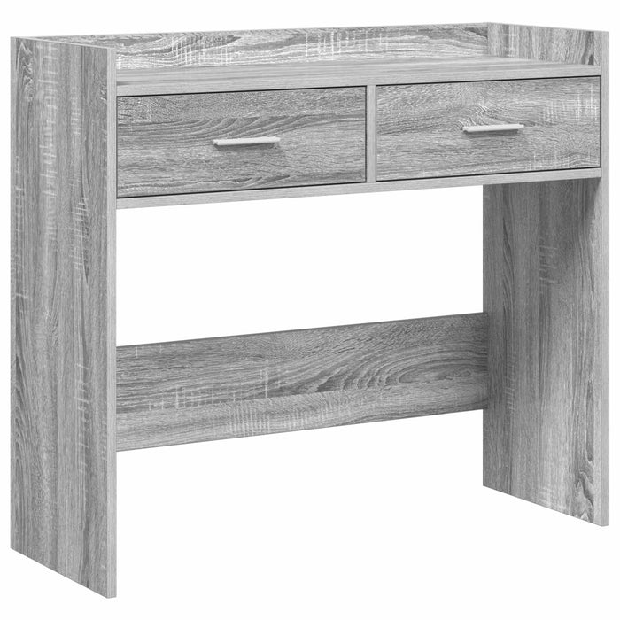 Masă de consolă Sonoma gri 90 x 35 x 80 cm Lemn prelucrat WALTI