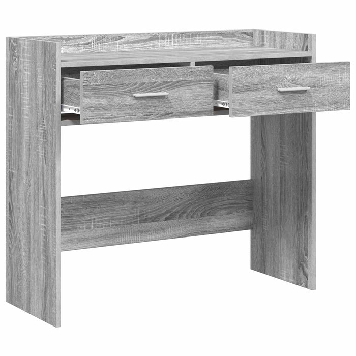 Masă de consolă Sonoma gri 90 x 35 x 80 cm Lemn prelucrat WALTI