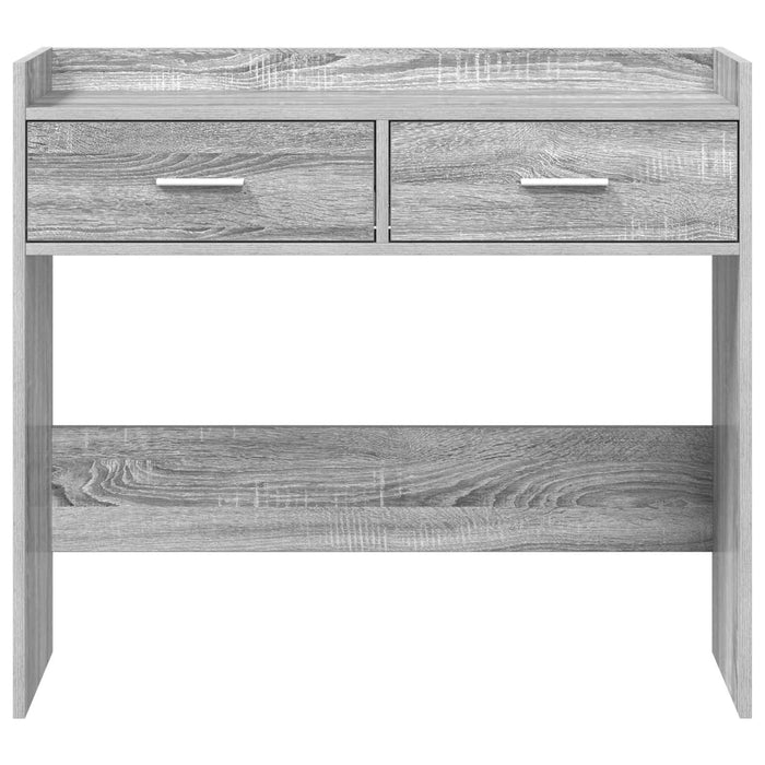 Masă de consolă Sonoma gri 90 x 35 x 80 cm Lemn prelucrat WALTI