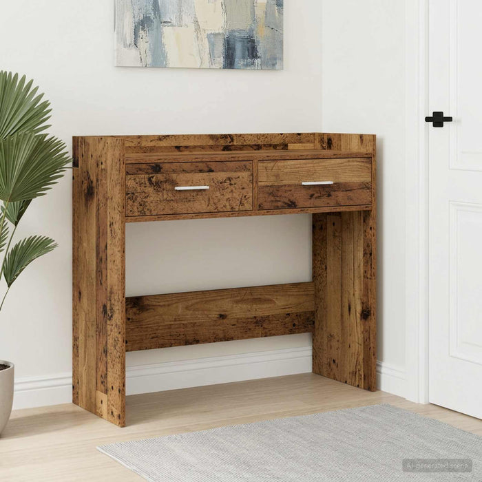 Masă de consolă Lemn vechi 90 x 35 x 80 cm Lemn prelucrat - WALTI WALTI