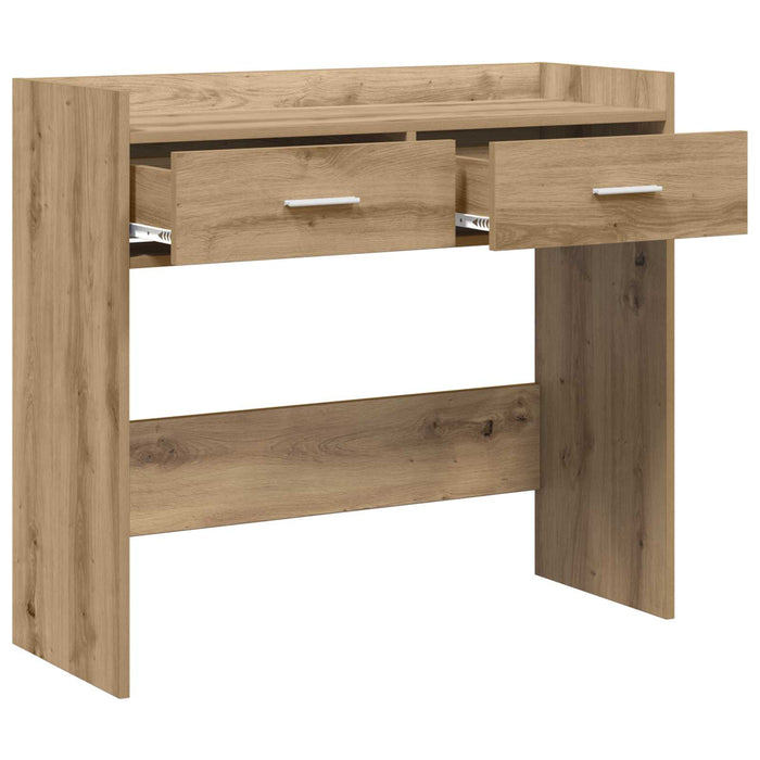 Masă de consolă Stejar Artizanal 90 x 35 x 80 cm Lemn prelucrat WALTI