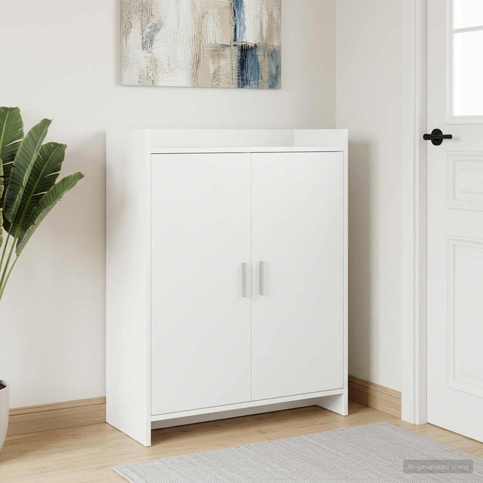 Dulap pentru pantofi Alb 73,5 x 36 x 92 cm Lemn prelucrat WALTI