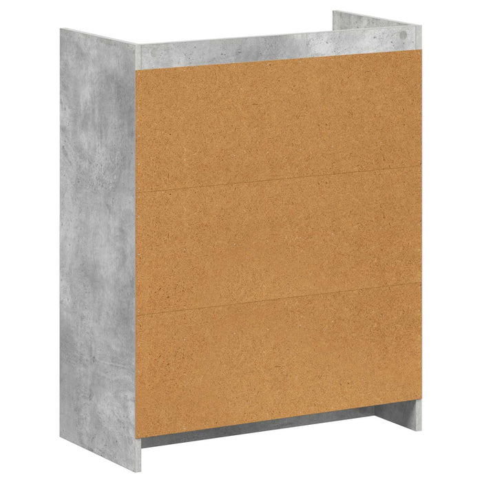 Dulap pentru pantofi Gri Beton 73,5 x 36 x 92 cm Lemn prelucrat WALTI