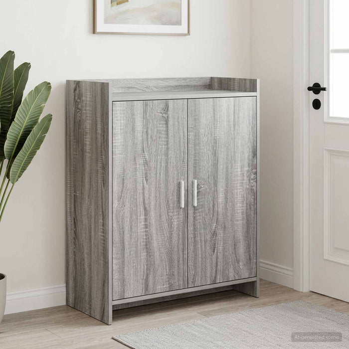 Dulap pentru pantofi cu depozitare Sonoma gri 73,5 x 36 x 92 cm WALTI