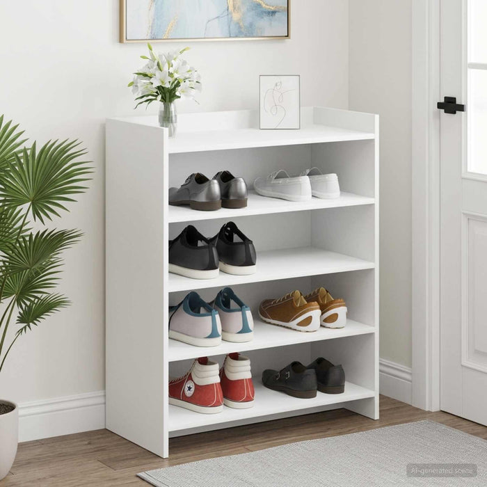 Dulap pentru pantofi Alb 73,5 x 36 x 92 cm Lemn prelucrat WALTI