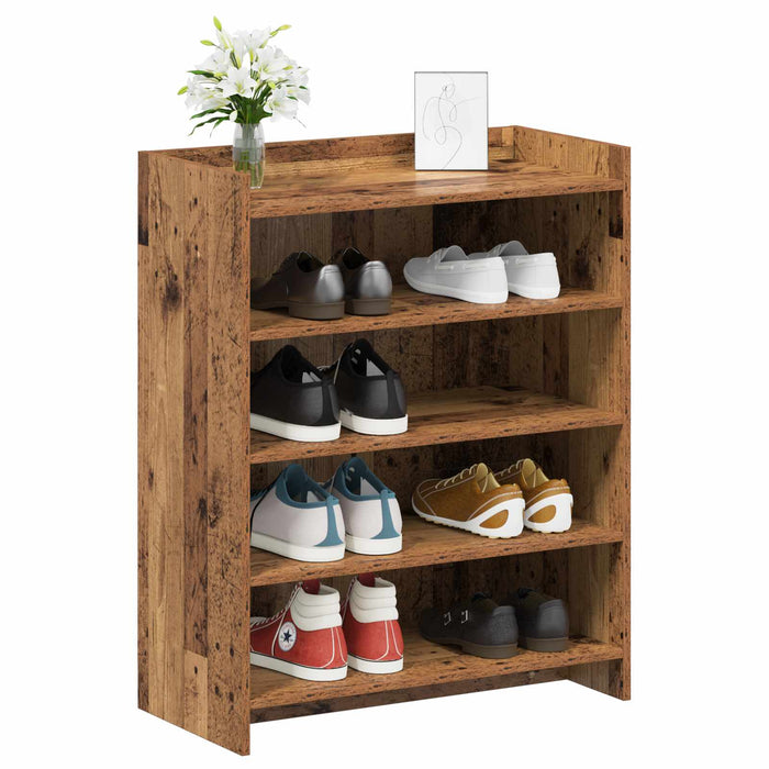 Dulap pentru pantofi cu depozitare Lemn vechi 73,5 x 36 x 92 cm WALTI
