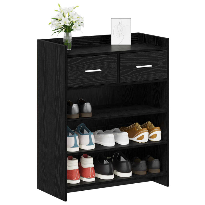 Dulap pentru pantofi cu sertar Stejar Negru 73,5 x 36 x 92 cm WALTI