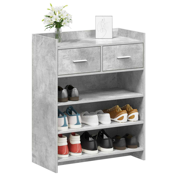 Dulap pentru pantofi Gri Beton 73,5 x 36 x 92 cm Lemn prelucrat WALTI