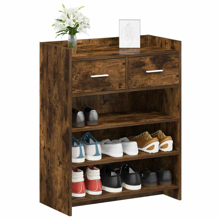 Dulap pentru pantofi cu sertar Stejar fumuriu 73,5 x 36 x 92 cm WALTI