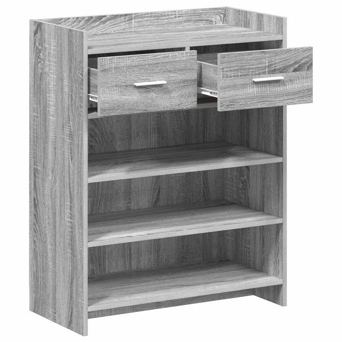Dulap pentru pantofi cu sertar Sonoma gri 73,5 x 36 x 92 cm WALTI