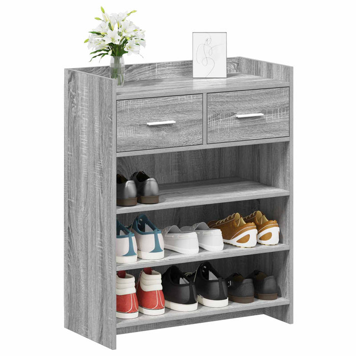 Dulap pentru pantofi cu sertar Sonoma gri 73,5 x 36 x 92 cm WALTI