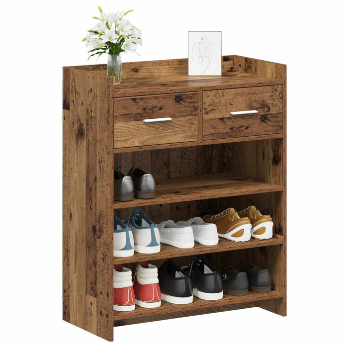 Dulap pentru pantofi cu sertar Lemn vechi 73,5 x 36 x 92 cm WALTI